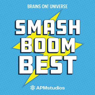 Smash Boom Best podcasts for kids logo