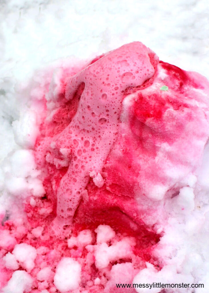 snow volcano stem winter activity