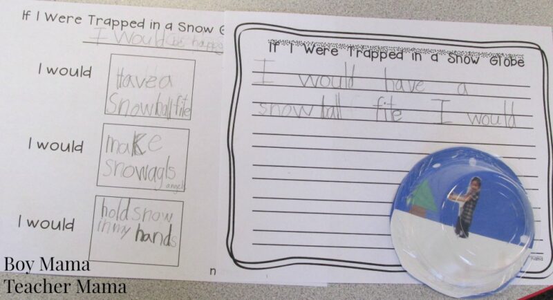 A writing project based on the prompt "If I were trapped in a snowglobe"