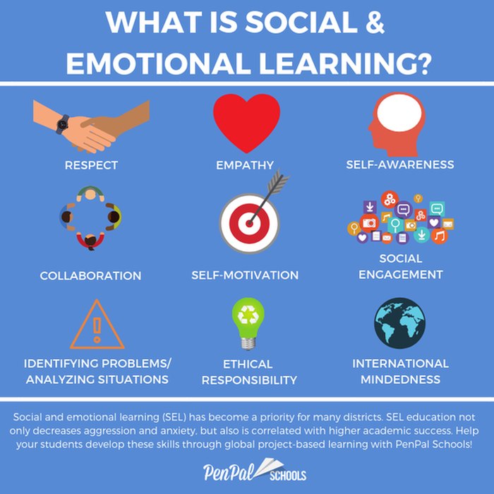 What is Social & Emotional Learning infographic describing key aspects of SEL