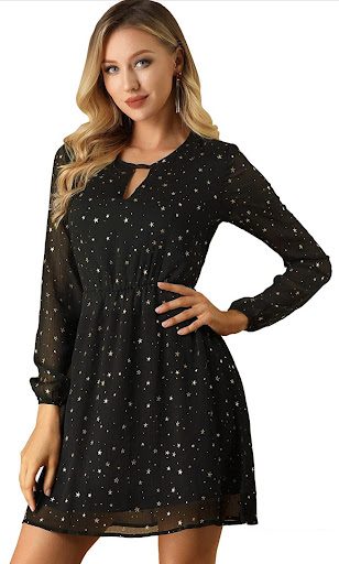 Dress with constellations on it