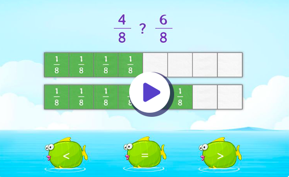 Main image of online fraction game Splash Learn