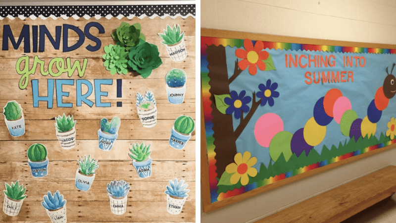 april showers bring may flowers bulletin board ideas