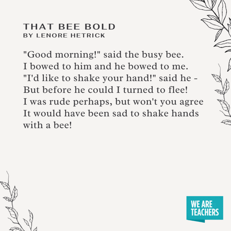 That Bold Bee by Lenore Hetrick