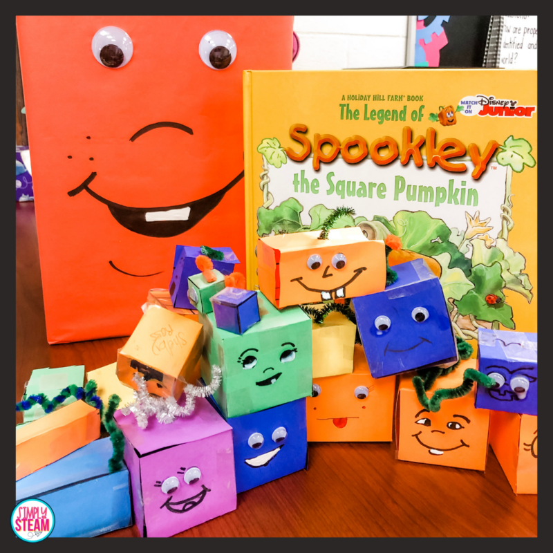spookly the square pumpkin volume halloween activity