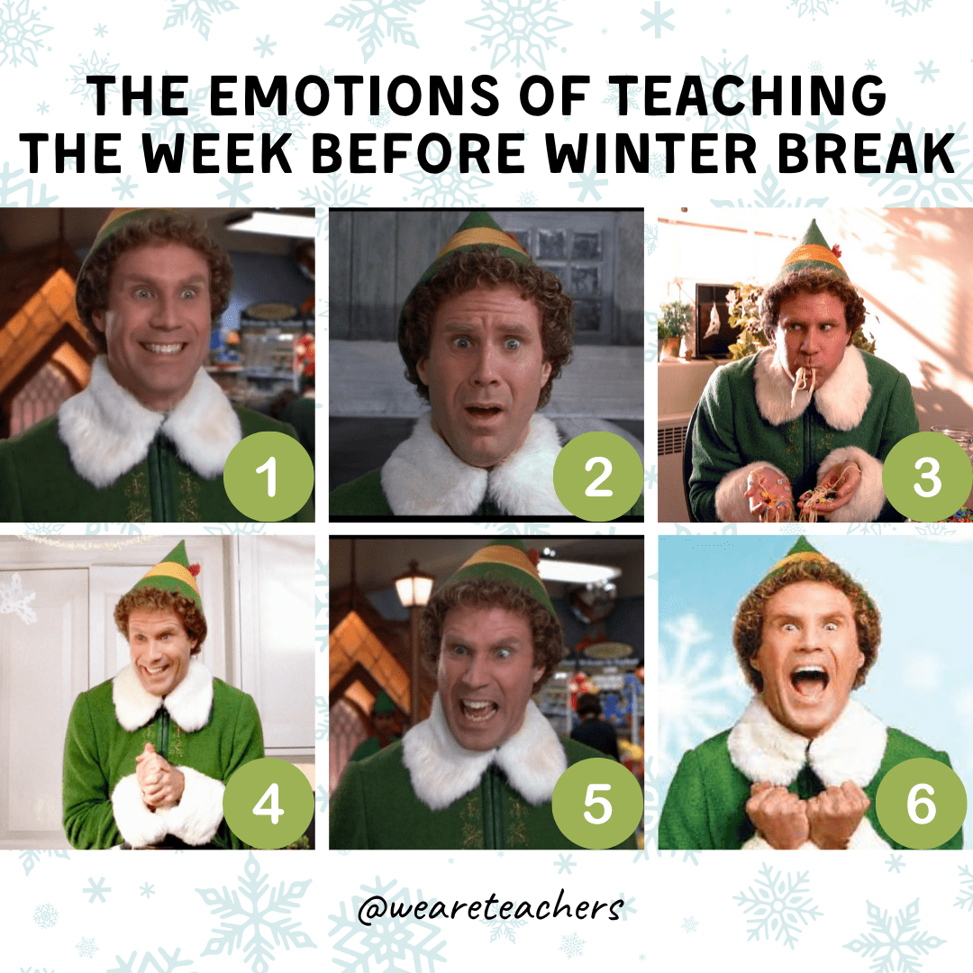 Emotions of teaching before winter break