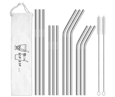 Stainless steel straw pack
