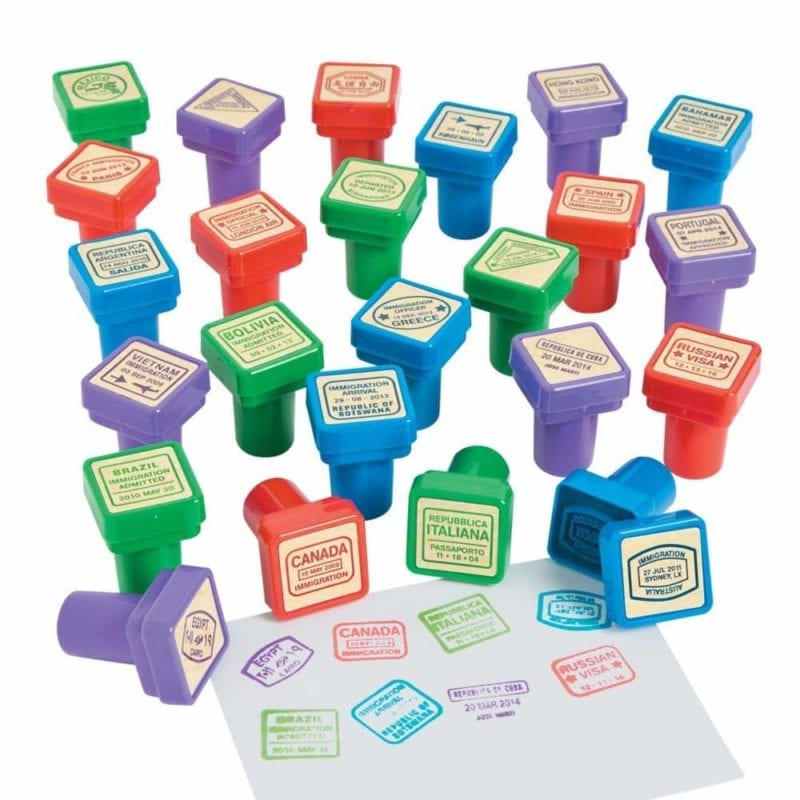stamp around the world