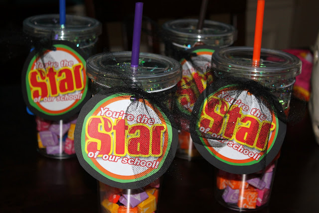Starburst cup- DIY Teacher Gifts