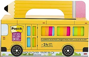 school bus packaging for post-its 