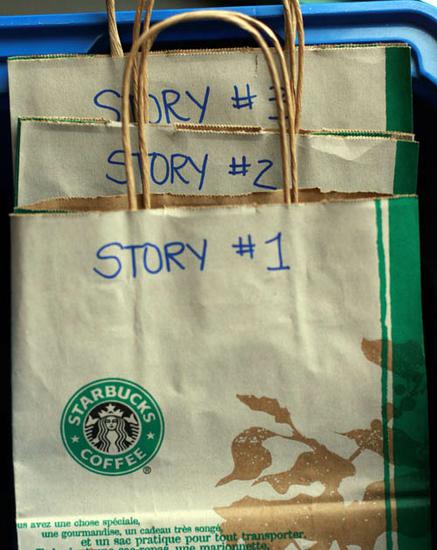 Writing Center Activities - Story Idea Writing Prompts - Tear-off Strips