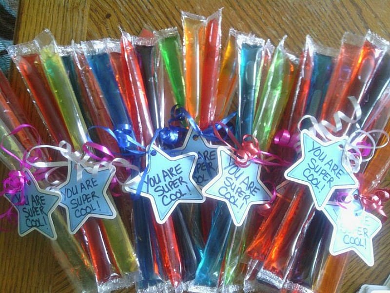 You are super cool note on freeze pops for student gift idea