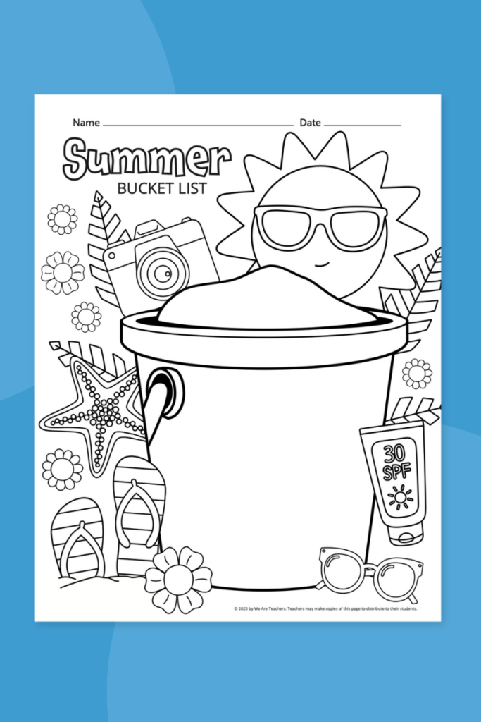 Summer Bucket List Printables