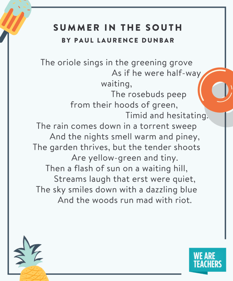Summer in the South poem