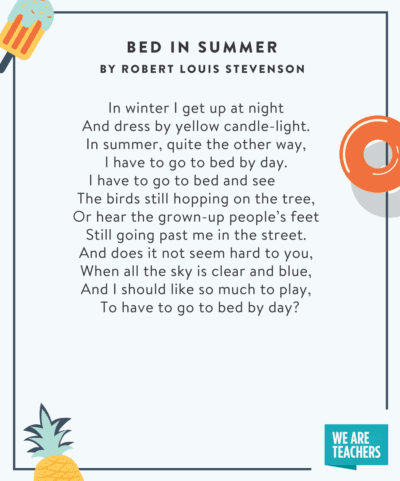 35 Summer Poems for Kids of All Ages - We Are Teachers