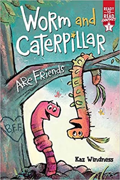 Book cover for Worm and Caterpillar are Friends, a summer reading list 2023 selection