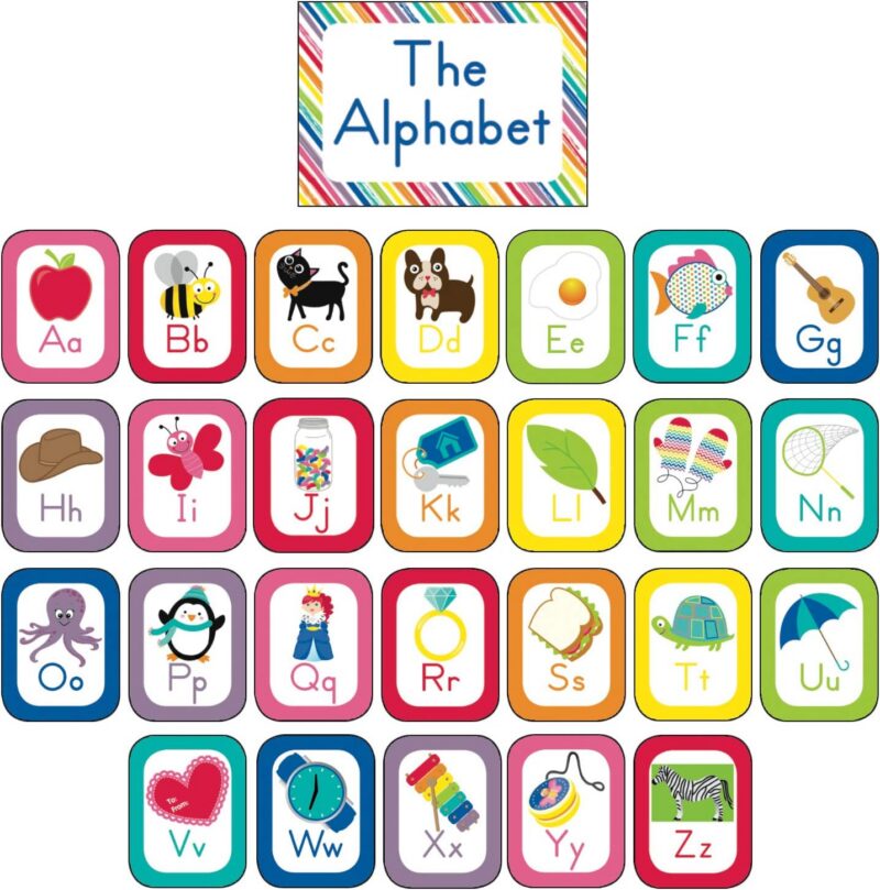Schoolgirl Style Alphabet Cards Schoolgirl Style Alphabet Cards