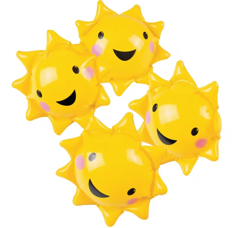 Inflatable 5” Sunshine Mini Beach Balls Inflatable 5” Sunshine Mini Beach Balls
