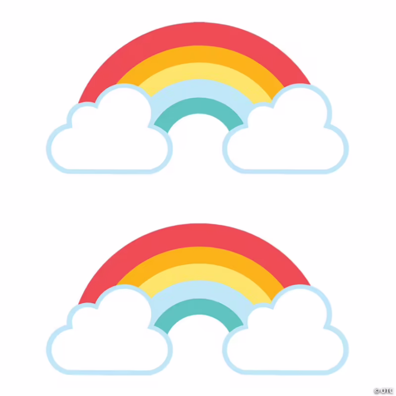 Happy Day Rainbow Bulletin Board Cutouts Happy Day Rainbow Bulletin Board Cutouts