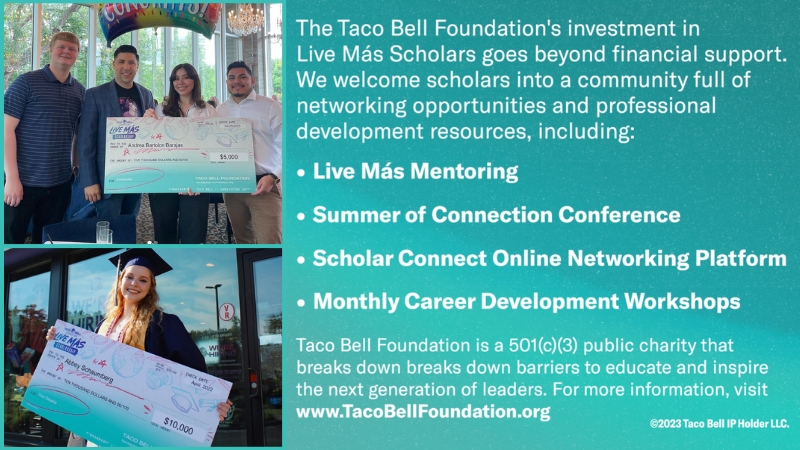 Taco Bell Foundation Live Mas Scholarship