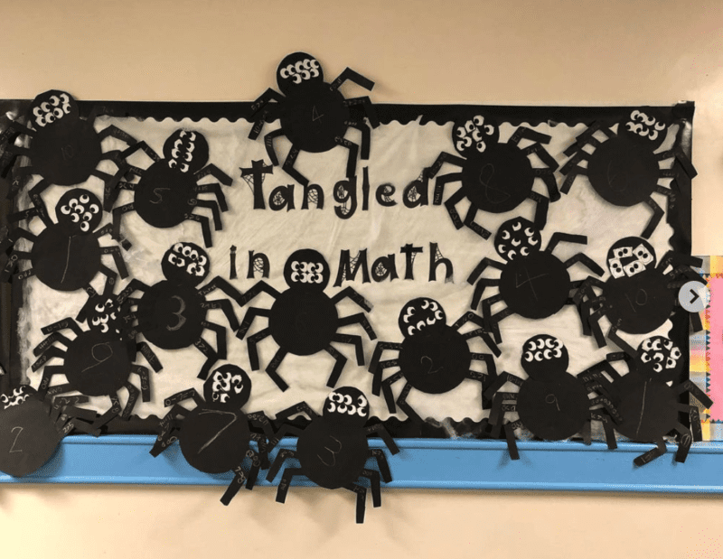 Tangled in Math bulletin board