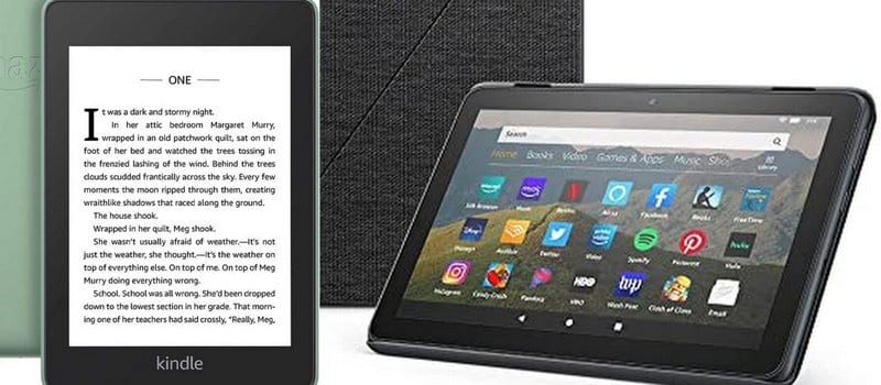 Kindle Paperwhite and Kindle Fire