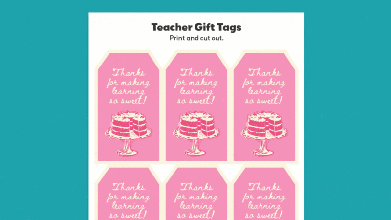 teacher appreciation tags