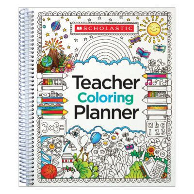 Teacher coloring planner