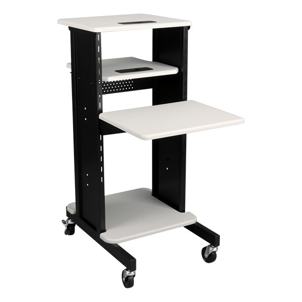 Teacher presentation caddy laptop cart for classroom