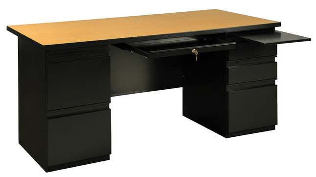 Classroom Select double pedestal teacher desk