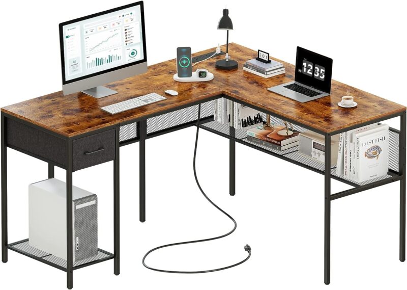 Superjare L-shaped classroom workstation