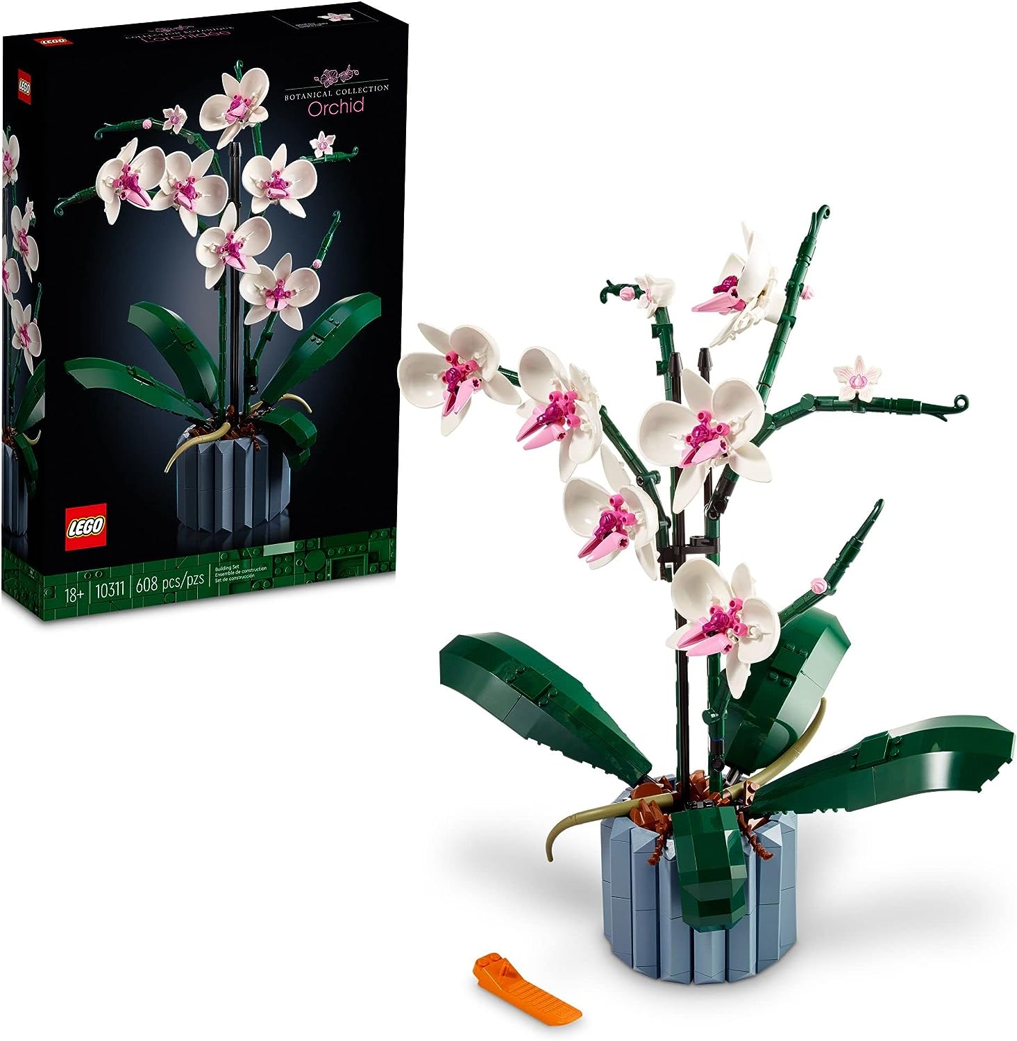 Lego orchid set with box