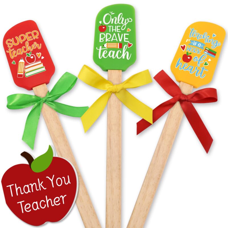 spatulas with sayings for teachers on them, super teacher and only the brave teach