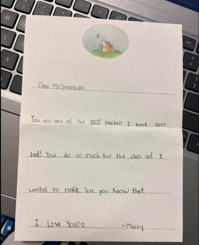 Teacher thank you notes