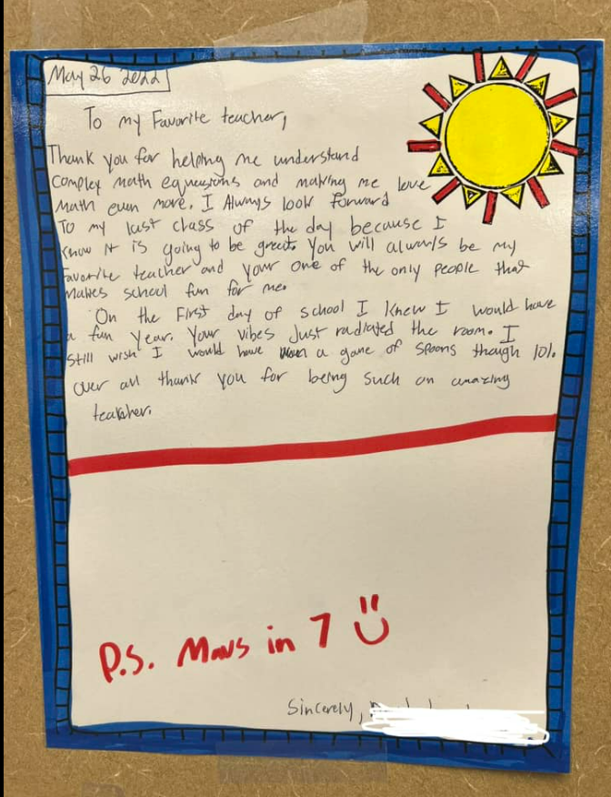 Erika D. brought her fun "vibes" to the classroom and made learning even complex math questions fun and exciting for this student.