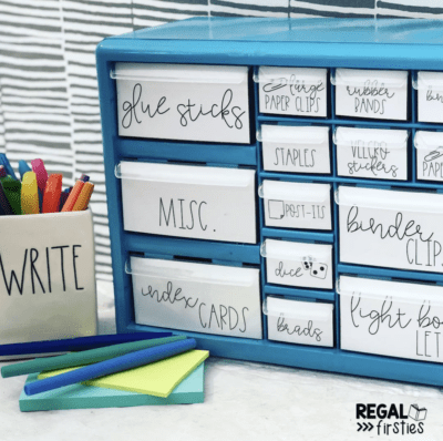 Teacher toolbox kit with drawers
