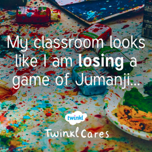 My classroom looks like I am losing a game of Jumanji -- Teacher Truth