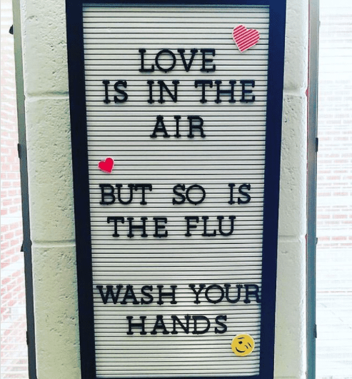 Love is in the air - but so is the flu!