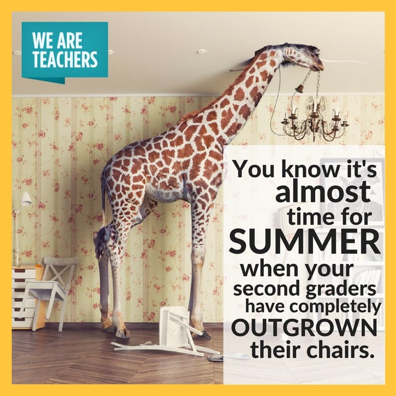 almost summer outgrowing chairs end of year teacher meme