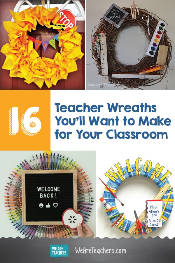 16 Teacher Wreaths You'll Want to Make for Your Classroom