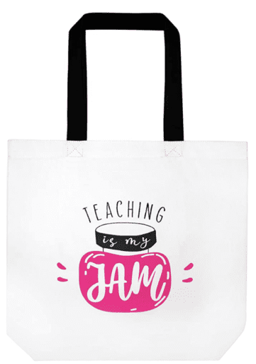 Teaching is my jam tote bag