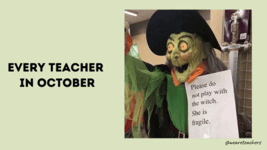 Memes teacher during the week of Halloween
