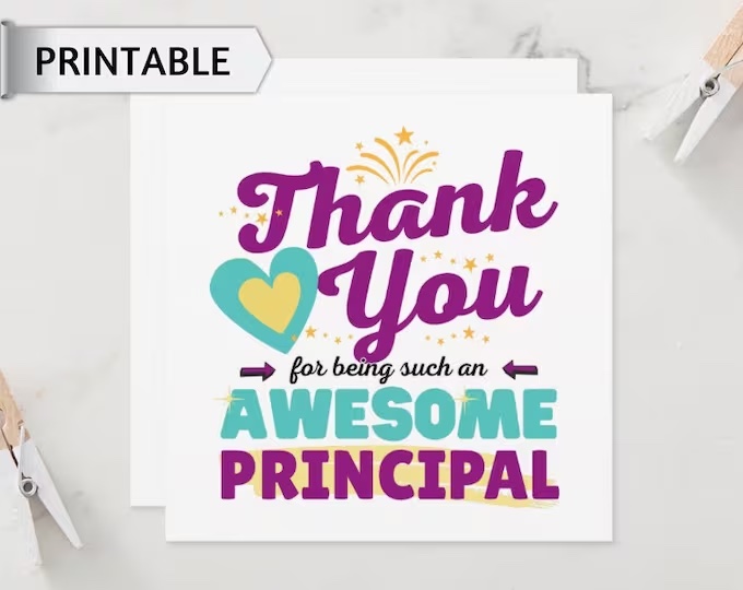 Thank you for being such an awesome principal