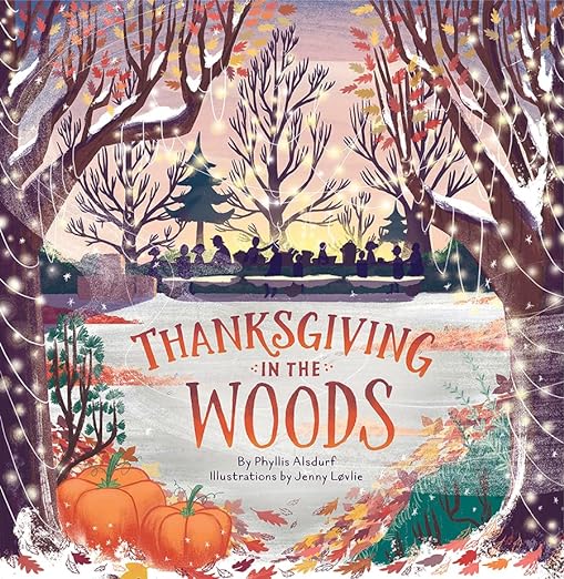 thanksgiving in the woods picture book cover 
