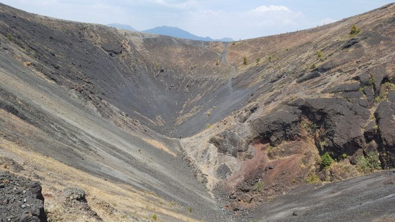 crater of the volcano paricutin, a natural wonder of the world