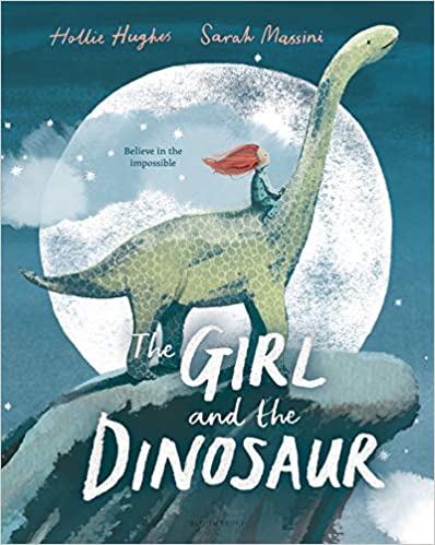 Book cover for The Girl and the Dinosaur as an example of dinosaur books for kids