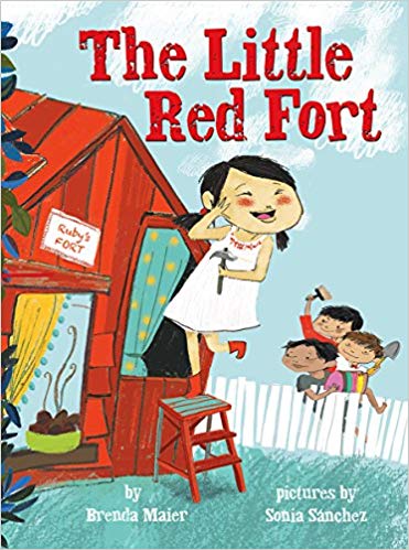 Book cover for The Little Red Fort by Brenda Maier as an example of kindergarten books