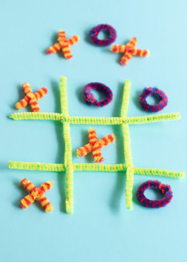 Tic tac toe board made of PVC