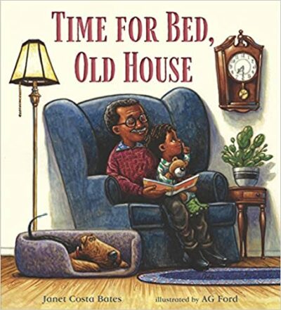 Book cover for Time for Bed, Old House by Janet Costa Bates as an example of kindergarten books