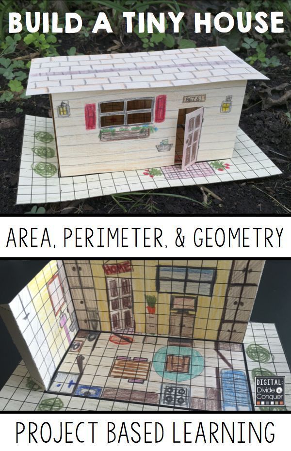 tiny house activity to practice area and perimeter 